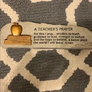 Teacher’s prayer plaque